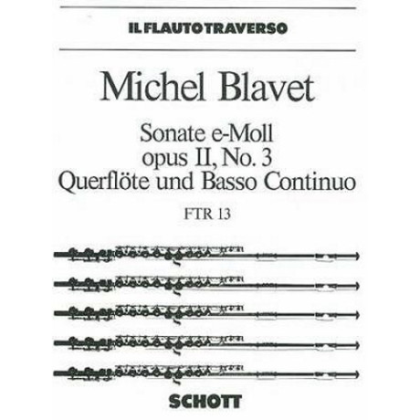 Blavet - Sonata in Sol Maggiore Op.2p.3 Per Flauto e Piano