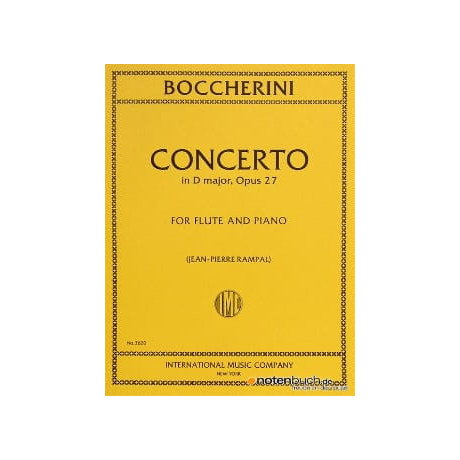 Boccherini - Concerto in Re Maggiore Op.27 per Flauto E Piano
