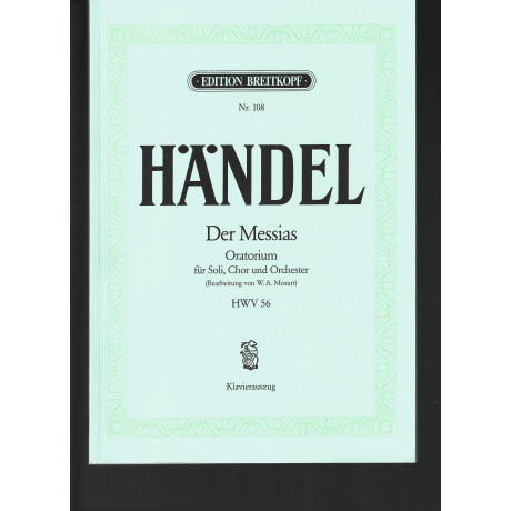 Handel - Il Messia HWV 56 per Coro e Pianoforte