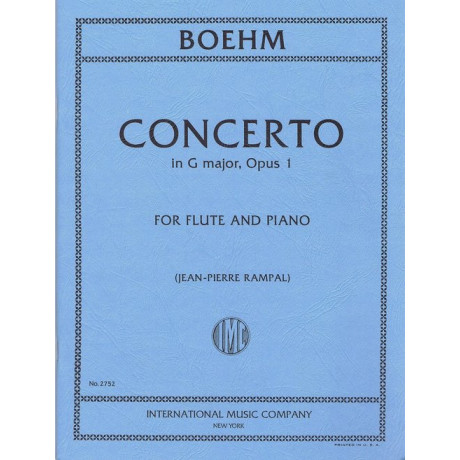 Boehm - Concerto in Sol Maggiore Op.1 per Flauto e Piano