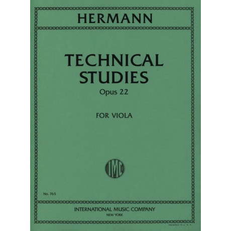 Hermann - Studi Tecnici Op.22 per Viola