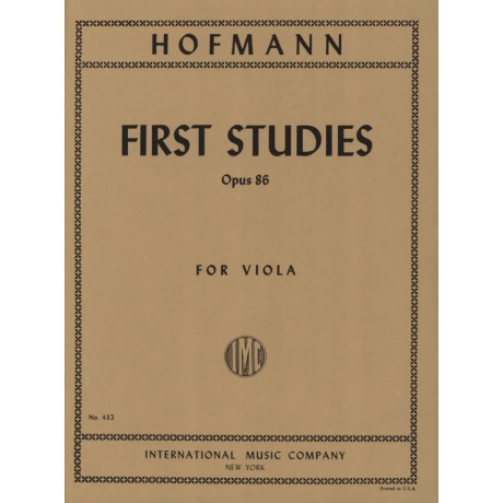 Hofmann - Primi Studi Op.86 per Viola