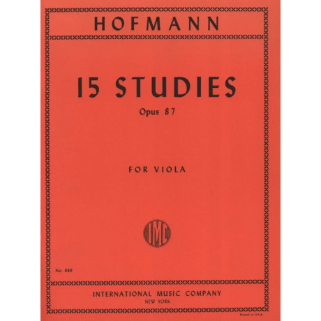 Hofmann - 15 Studi Op.87 per Viola