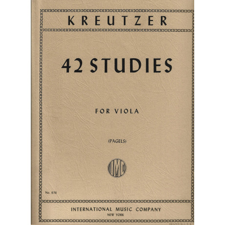 Kreutzer - 42 Studies per Viola