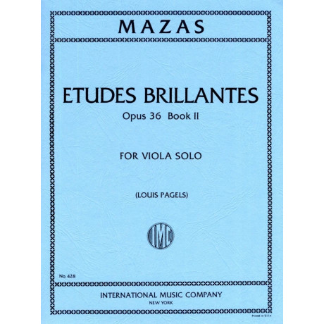 Mazas - Etudes Brillantes Op.36 Vol.2 per Viola