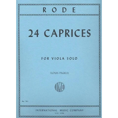Rode - 24 Caprices per Viola