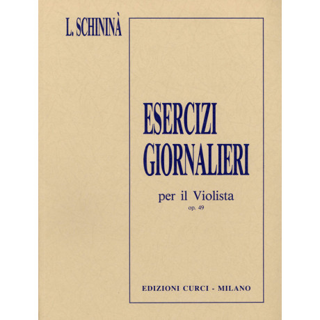 Schininà - Esercizi Giornalieri Op.49 per Viola