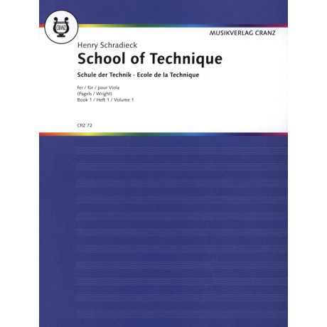 Schradieck - Scuola di Tecnica Vol.1  per Viola