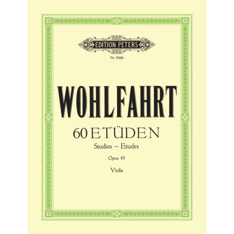 Wohlfahrt - 60 Studi Op.45 per Viola