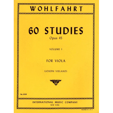 Wohlfahrt - 60 Studi Op.45 Vol.1 per Viola