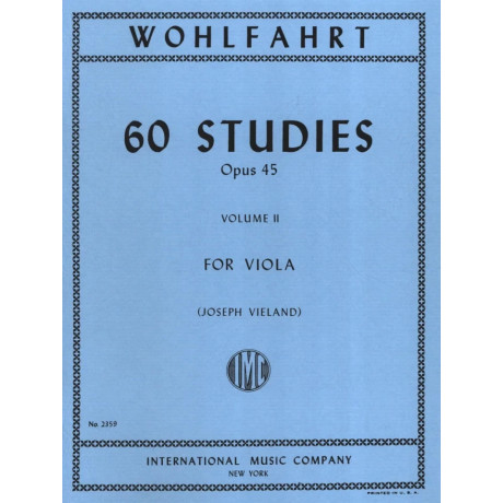 Wohlfahrt - 60 Studi Op.45 Vol.2 per Viola