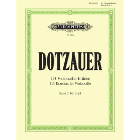 Dotzauer - 113  Violoncello Etuden Vol.1