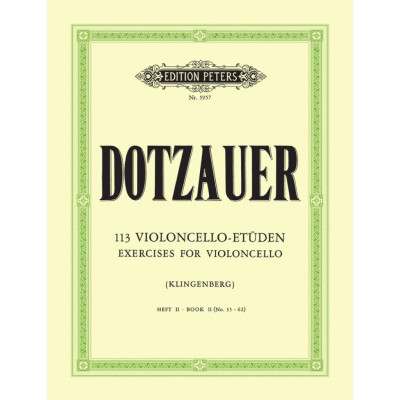 Dotzauer - 113  Violoncello Etuden Vol.2