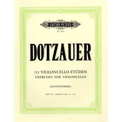 Dotzauer - 113  Violoncello Etuden Vol.4