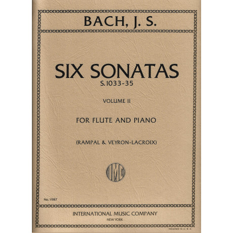 Bach - 6 Sonate Vol. 1 Per Flauto e Pianoforte