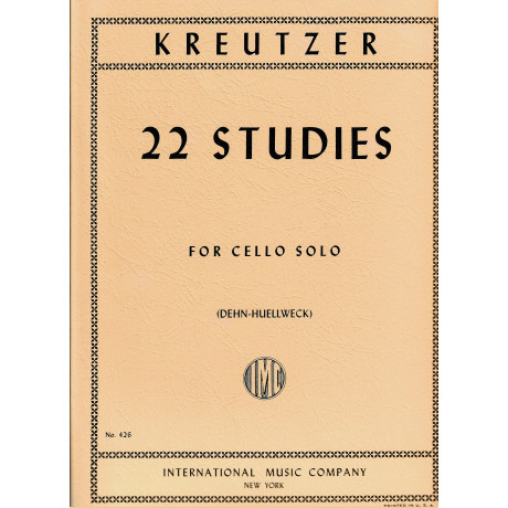 Kreutzer - 22 Studi Scelti per Violoncello