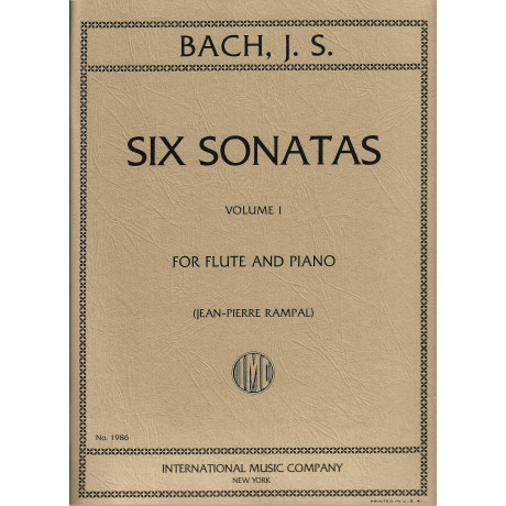 Bach - 6 Sonate Vol. 1 Per Flauto e Pianoforte