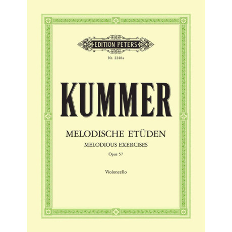 Kummer - Studi Melodici Op.57 per Violoncello