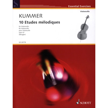 Kummer - Studi Melodici Op.57 per Violoncello