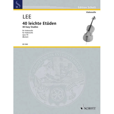 Lee - 40 Studi Facili Op.70 per Violoncello