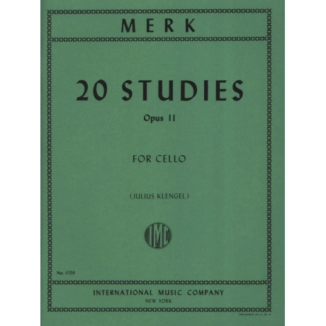 Merk - 20 Studi Op.11 per Violoncello