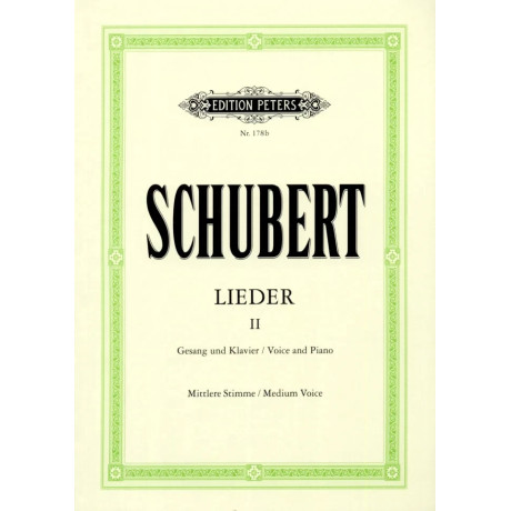 Schubert - Lieder Band II per Canto e Piano