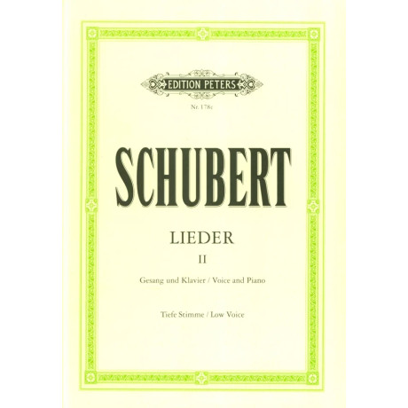 Schubert - Lieder Band II per Canto e Piano