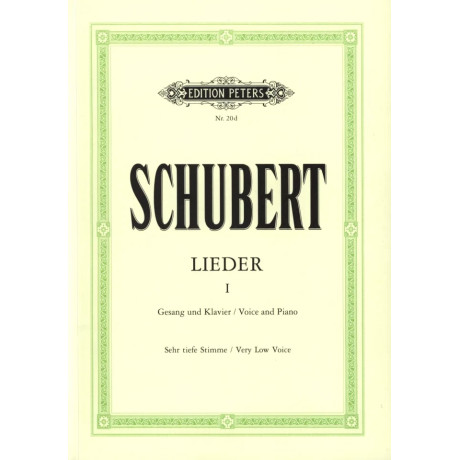 Schubert - Lieder Band I per Canto e Piano