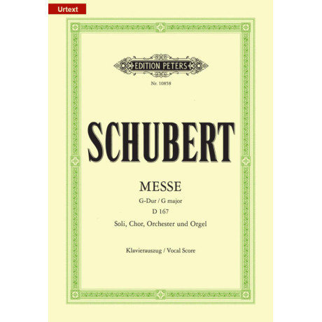 Schubert - Messa in Sol Maggiore D 167 per Canto e Piano