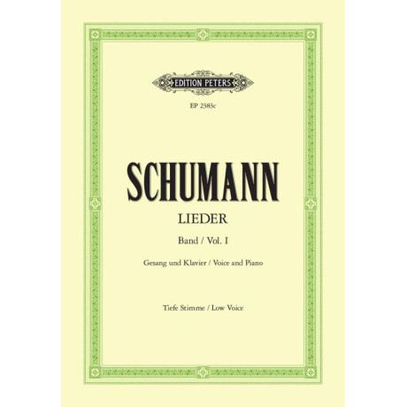Schumann - Lieder Vol.1 Parte 1 per Canto e Piano