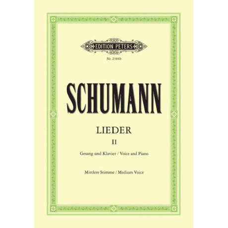 Schumann - Lieder Vol.2 Parte 1 per Canto e Piano