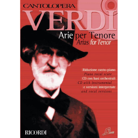 Verdi - Cantolopera  Arie per Tenore Vol.1 per Canto e Piano con CD