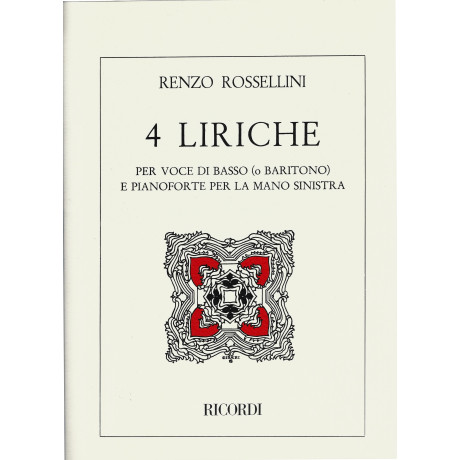 Rossellini - 4 Liriche per canto e Piano