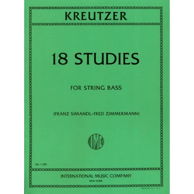 Kreutzer - 18 Studi per Contrabasso