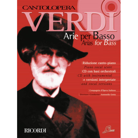 Verdi - Cantolopera  Arie per Basso per Canto e Piano con CD