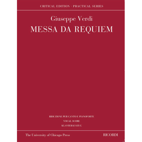 Verdi - Messa da Requiem per Canto e Piano