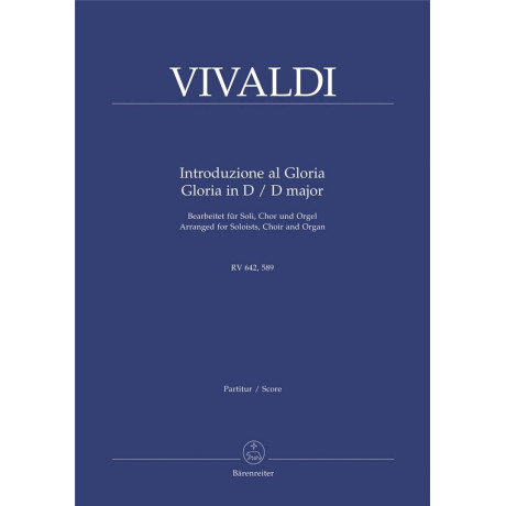 Vivaldi - Introduzione al Gloria in Re Maggiore RV 642,589 per Coro e Organo
