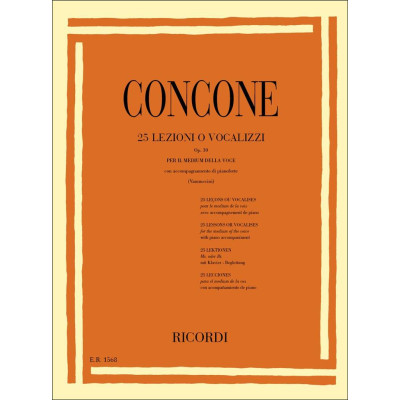 Concone - 25 Lezioni o Vocalizzi Op.10