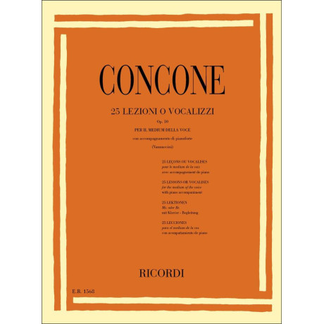 Concone - 25 Lezioni o Vocalizzi Op.10