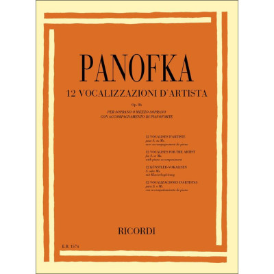 Panofka - 12 Vocalizzi D'Artista Op.86