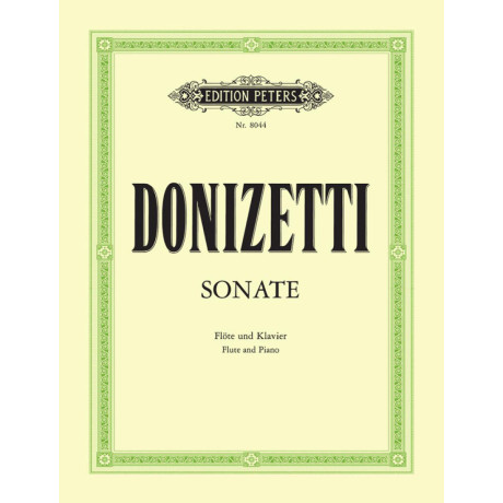 Donizetti - Sonata in Do Per Flauto e Pianoforte