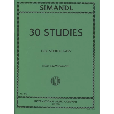 Simandl - 30 Studi per lo Sviluppo del Suono for String Bass