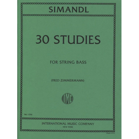 Simandl - 30 Studi per lo Sviluppo del Suono for String Bass
