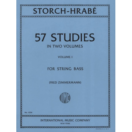 Storch-Hrabe - 57 Studies  for String Bass Vol.1