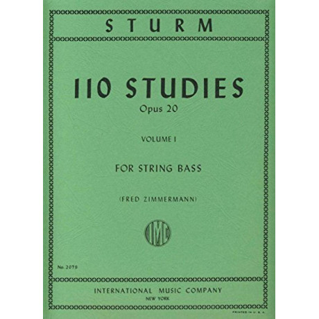 Sturm - 110 Studies Op.20 for String Bass Vol.1