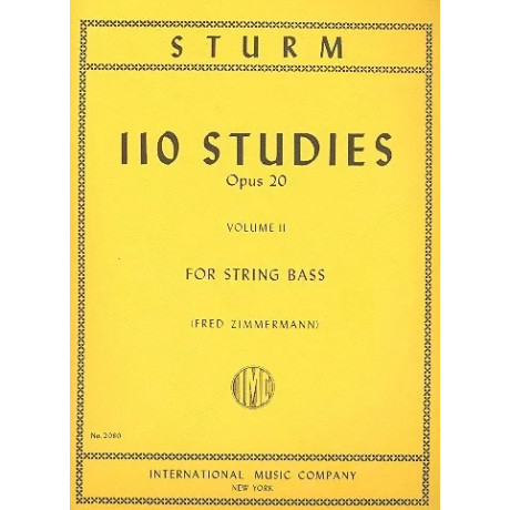 Sturm - 110 Studies Op.20 for String Bass Vol.2