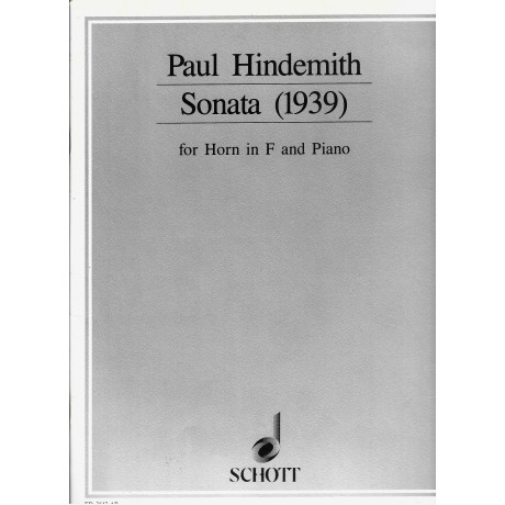 Hindemith - Sonata 1939 per Corno in Fa e Piano