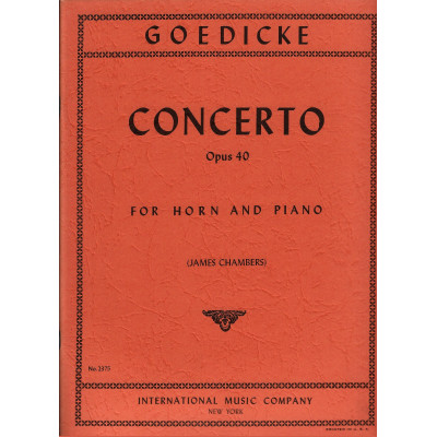 Goedicke - Concerto Op.40 per Corno e Piano