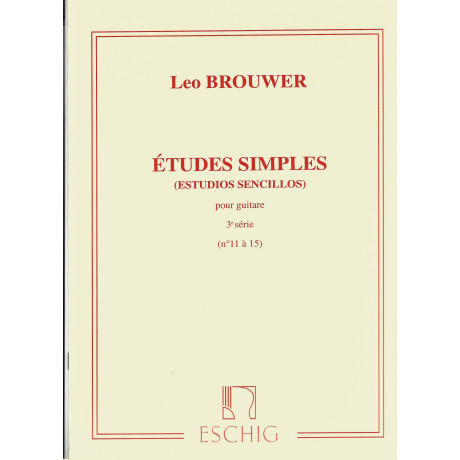 Brouwer - Studi Semplici 3° Serie per Chitarra