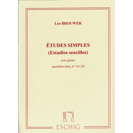 Brouwer - Studi Semplici 4° Serie per Chitarra